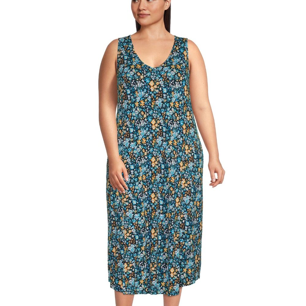Sleeveless Tank Sundress Tee Jersey Pockets Szs 0X NWT